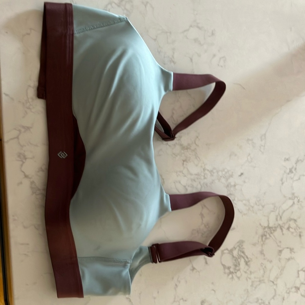 Blue and Brown Bra